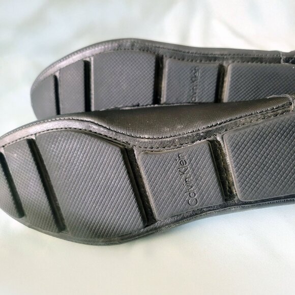 Calvin Klein Magnus Weave Emboss Loafer Shoes - BLACK